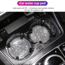 Silicone Round Non-slip Coaster - Car Accessory & Shinning Decor (White) Newly