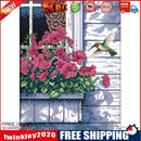 Hummer 14CT Stamped Cross Stitch Kits DIY Print Canvas Needlework (D586)