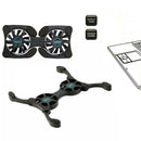 Foldable Mini Notebook Cooler Laptop USB Double Cooling Stand Computer Pad N5T1