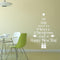 Christmas Tree Waterproof Removable Glass Wall Stickers Home Decor(White)