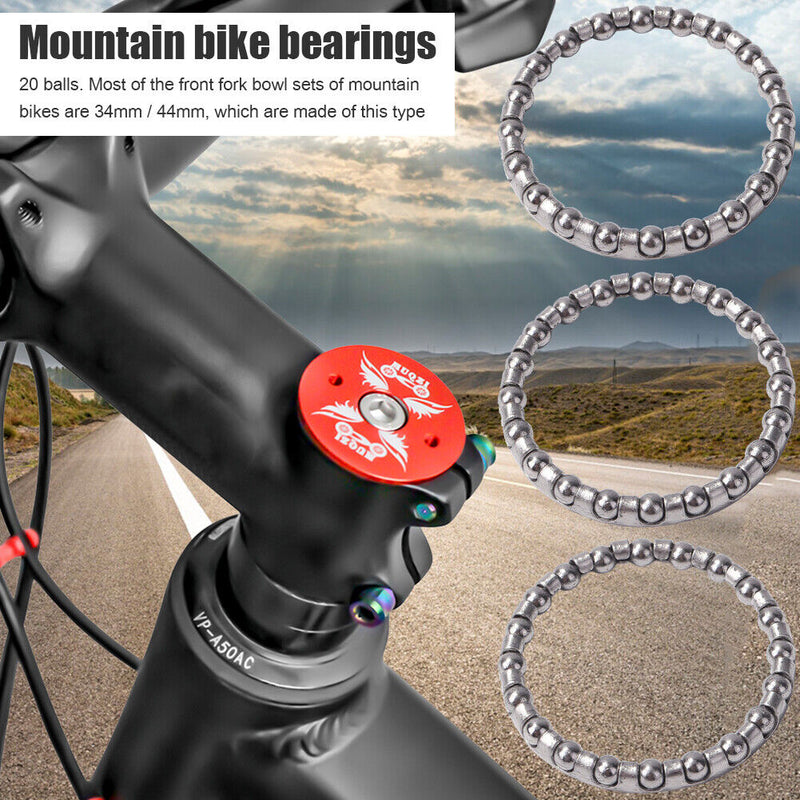 MTB Road Bike Accessory 20 Balls Bearing for 34/44mm Headset 10pcs Sold Tog