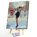 Painting By Numbers DIY Umbrella Girl Canvas Oil Wall Art Picture Ornaments Kit