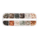 Gradient Glitter Nail Sequins Mica Marble Nail Stone Abalone Shell Flake