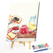 DIY Digital Picture Kit Cartoon Snacks Frameless Oil Painting By Number Artwork