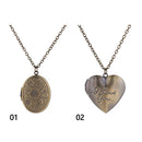 Oval Jewelry Chain Friend Heart Shaped Necklace Pendant Photo Picture Locket