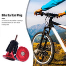 2x Aluminum Bicycle Bar End Plugs for Mountain Road Folding Bike (Black)
