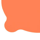 Circular Anti-skid Silicone Drink Coaster Placemats for Table Mats(Orange)