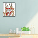 Partial Cross Stitch 14CT Santa and Reindeer Counted DIY Xmas Embroidery Newly