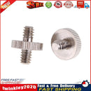 1/4 Male To 1/4 Male Threaded Metal Screw Adapter For Tripod Monopod  Newly