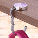 5pcs Flower Tree Foldable Hook Holder Handbag  Portable Hanger(F)