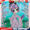 5D DIY Diamond Painted Kimono girl Partial Special Rhinestone Set