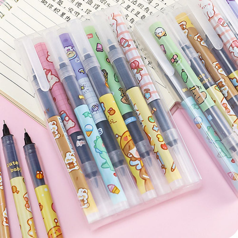 Stationery Straight Liquid Roller Ball Pen Ballpoint Pen Signing Pen Gel Pen