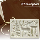 Christmas Tree Elk Snowflake Mold Chocolate Fondant Baking Cake Decoration Mould