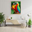Oil Paint By Numbers Animal Parrot DIY Painting Kit Wall House Art Drawing