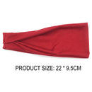 Yoga Sweat Headband Non-slip Elastic Stretch Hair Band Sports Safety (Red)