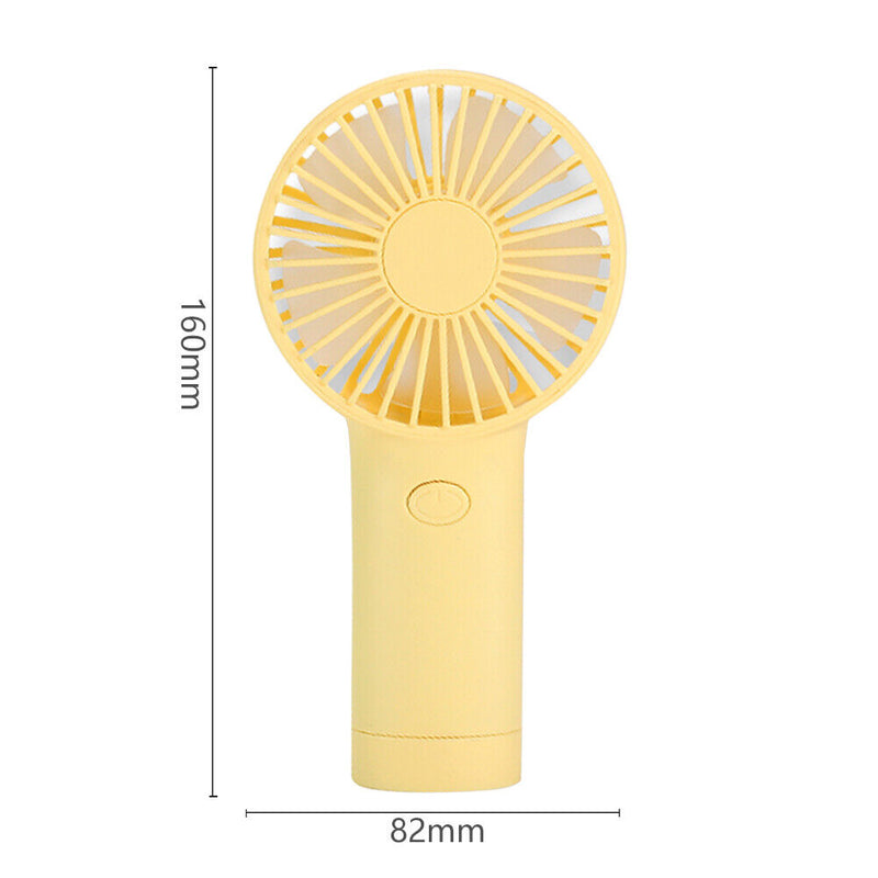 Mini Portable Fan Summer USB Rechargeable Handheld 2 Speed Electric Cooling Fans