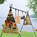 SUNDICK Oxford Cloth Outdoor Camp Picnic Tableware Storage Bag (Triangle L)