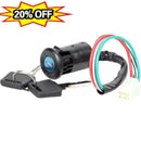 Motorcycle Key Barrel Ignition Switch 4 wire On/Off Quad Universal