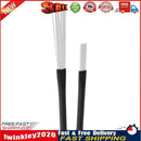 2pcs Retractable Jazz Drum Brushes Sticks Percussion Drumsticks (White) Newly