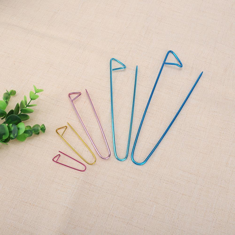 5pcs Aluminum Alloy Knit Holders Knitting Needles Markers Craft Hook