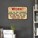 Rectangular Letter Work Metal Plate Painting for Bar Tin Plaques Wall Sign