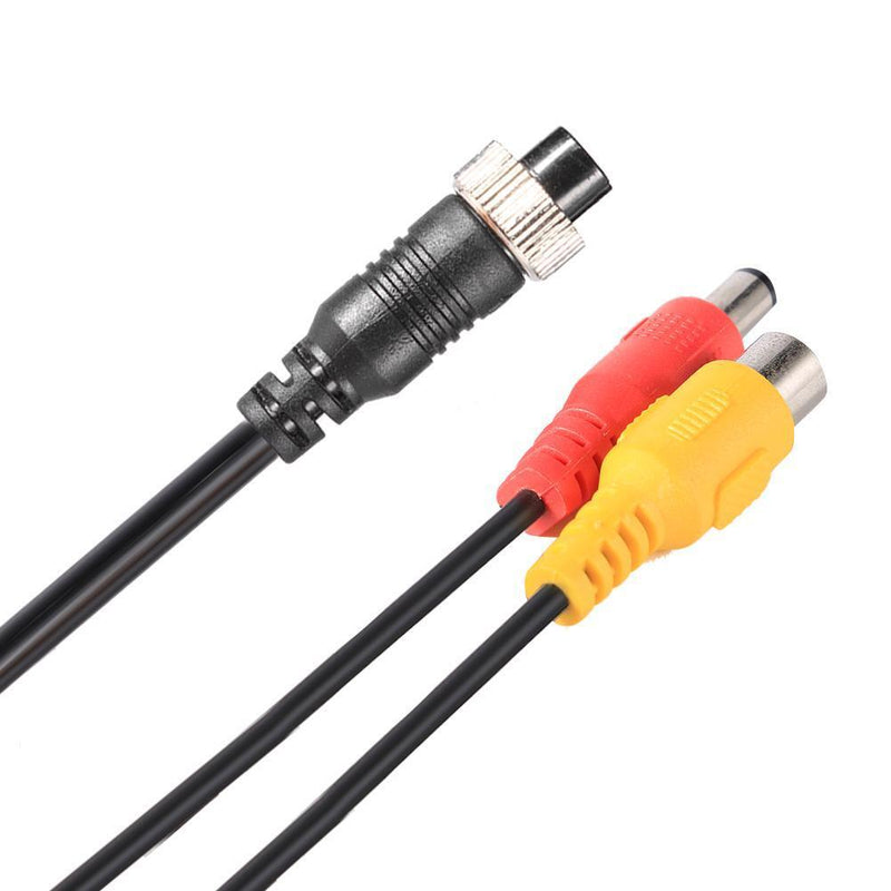 Asiprop M16 4Pin Aviation Head to RCA DC Male Extension Cable Adapter