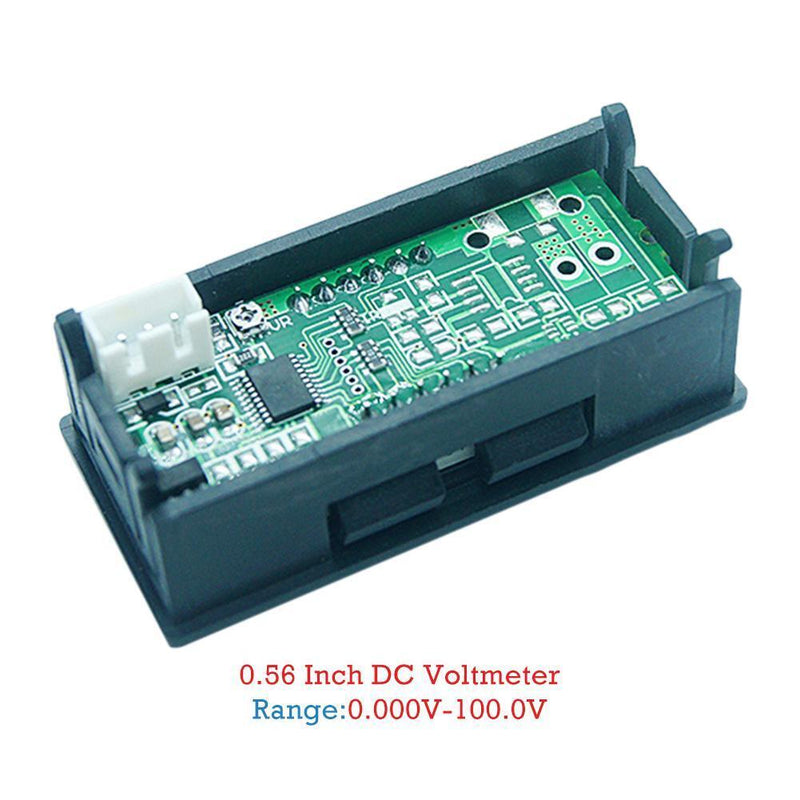 Mini LED Display 4 Bits 0-100V Voltmeter Panel Volt Voltage Meter (0.56inch