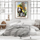 Handpainted DIY Sunflower and Puppy Oil Paint by Numbers Pictures Craft Gift Kit