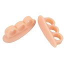 1 Pair Silicone Bunion Protector Toe Separators Straightener (Champagne) Newly