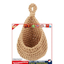 Hanging Basket Wall Planters Jute Teardrop Pot Holder for Fruits (21x21cm) Newly