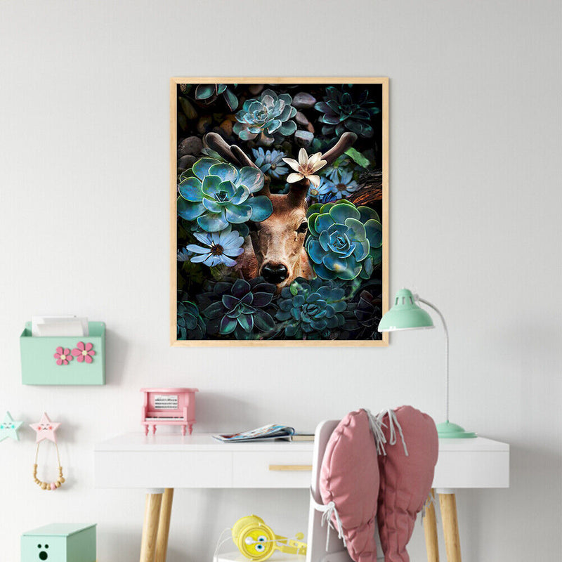 Animal in the Grass Oil Paint By Numbers Kit DIY Acrylic Painting on Canvas Arts