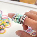Thin Small Ponytail Hair Holder Rubber Bands Mini Hair Ropes Kids Hair Ties