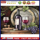 5D DIY Full Round Drill Diamond Painting Wine Glass Embroidery Cross Stitch Kits