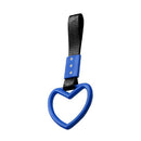 JDM Heart Train Bus Handle Hand Strap Car Rear Bumper Warning Loop (Blue)