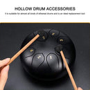 9pcs/Set Solid Wood Tongue Drum Drumstick Sound Stickers Instrument Accessories
