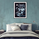 Diamond Painting Wolf Full Round Drill Picture of Rhinestone DIY Drawing for Bar