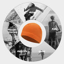 Beanies Hats Winter Warm Sports Cycling Running Ski Bonnet Caps (Orange)