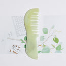 Large Tooth Jade Head Scalp Massage Prevent Hair Loss Jade Comb Beauty Care Tool