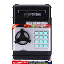 Piggy Bank ATM Machine Electronic Safe Money Jar for Boys Girls (Black) Newly