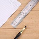 Stainless Steel Metal Straight Ruler Double Sided Measuring Tool (400mm) Newly