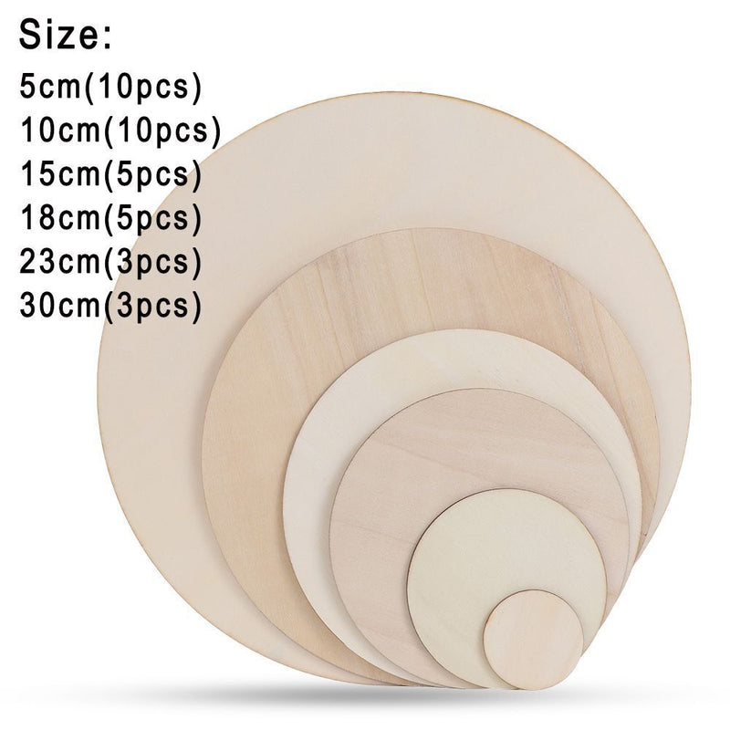 DIY Writing Wedding Decor Round Wood Pieces Wood Circles Ornament Blank Plaque