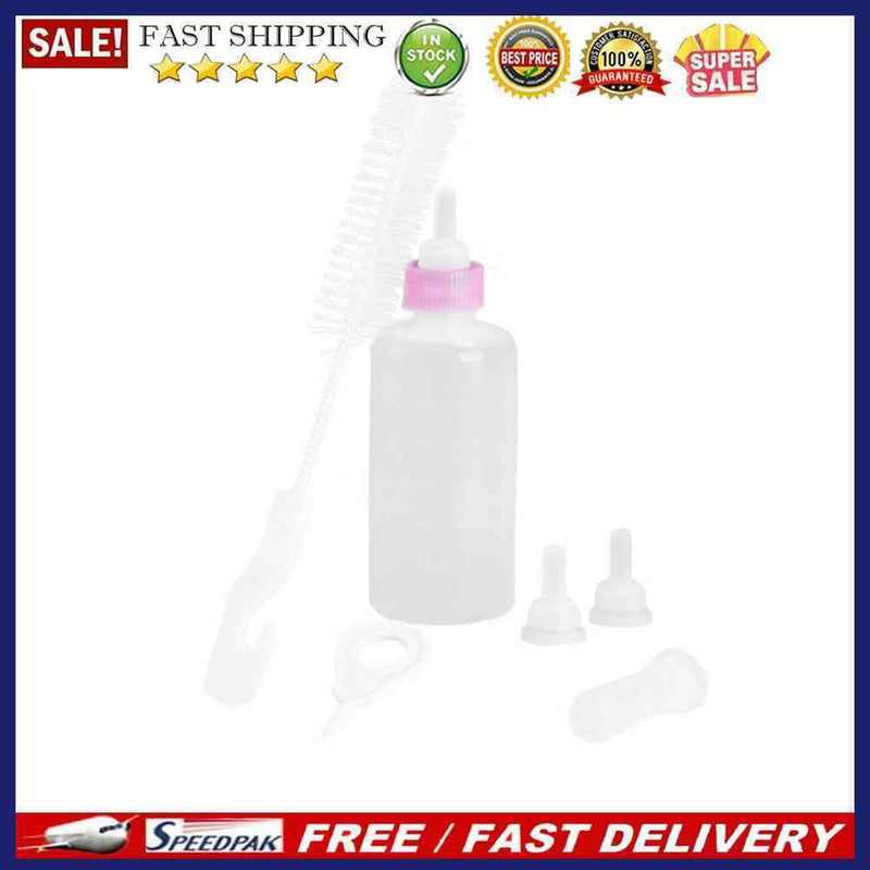 Silicone Feeding Bottle Set Dog Cat Baby Nursing Water Milk Feeder Pet Suppli