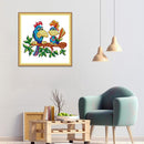 Parrots Cotton Cross Stitch 14CT Stamped Manual DIY Embroidery Kits (DA457)