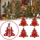 4PC Christmas Tree Cutlery Bag Unique Exquisite Cutlery Holder Party Y7Z6