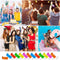 1600 DuPont paper bracelets 6 colors (red orange yellow green pink bl)