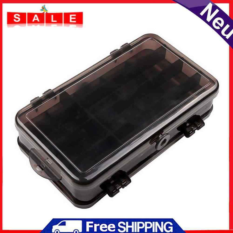 Double Side Fishing Lure Box Artificial Bait Case Organizer Lure Fishing Tackle