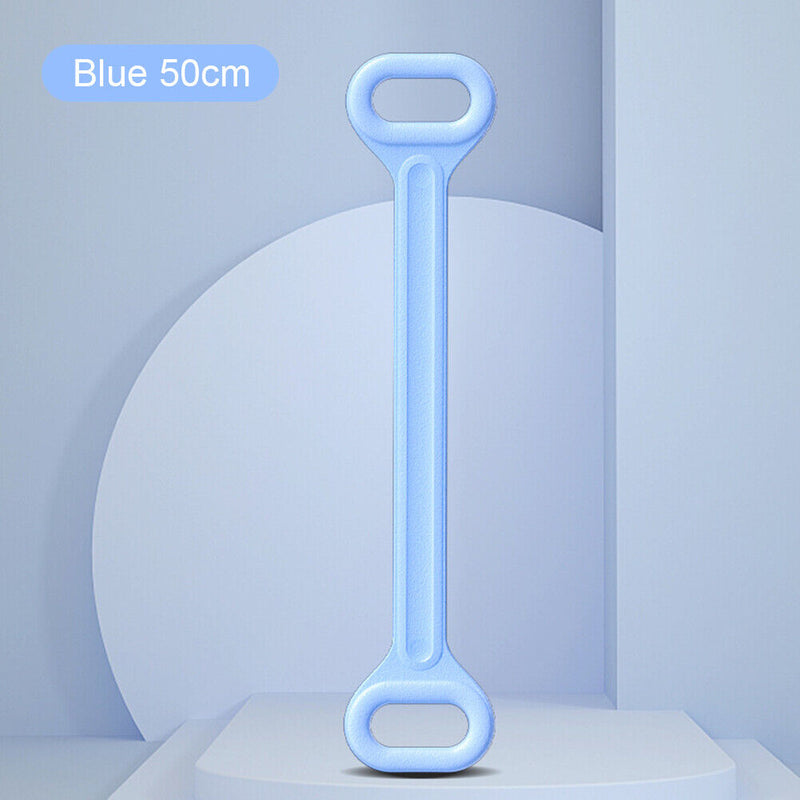 Gym 8 Word Chest Expander Rope Workout Training Resistance Band (Blue 50cm)