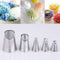 5Pcs/Set Chrysanthemum Icing Piping Nozzle Cake Decorating Tools Mouth B6E9 R7N8