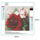 5D DIY Full Drill Diamond Painting Rose Flower Cross Stitch Embroidery Kits