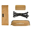 High Back Folding Chair - Side Storage Pocket & Carry Bag Waterproof Moon C